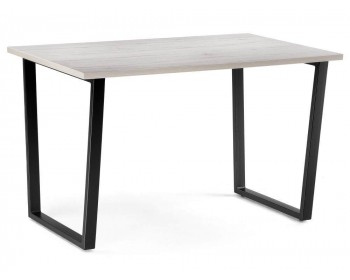 Обеденный стол Лота Лофт 140 25 мм юта / черный матовый деревянный