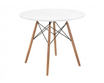 Table 90 white / wood Стол деревянный
