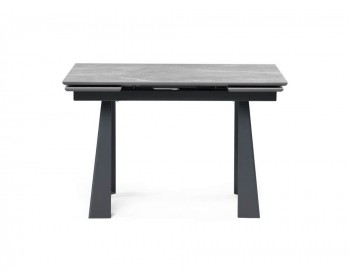 Обеденный стол Бэйнбрук 120х80х76 серый мрамор / графит деревянный