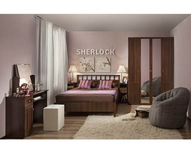 Спальня Sherlock. Комплект 4, орех фото