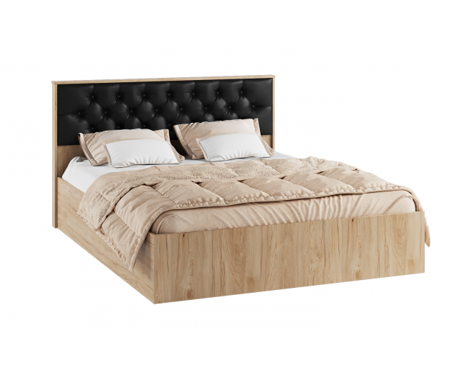 Кровать с настилом ЛДСП Модена МКР-1 160х200, гикори рокфорд фото