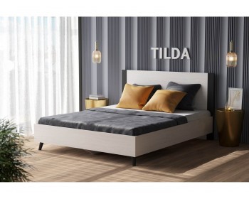 Кровать с ортопедическим основанием (металл) Tilda 140х200, ясен