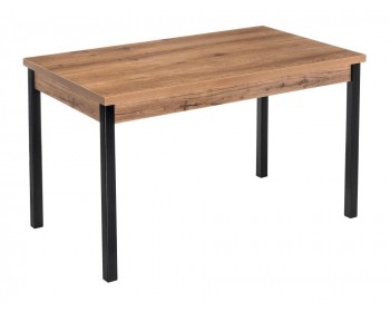 Обеденный стол Оригон дуб горный / черный матовый деревянный