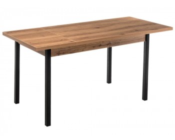 Кухонный стол Оригон дуб горный / черный матовый деревянный