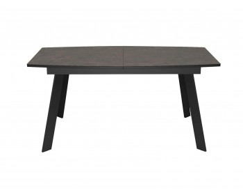 Обеденный стол DikLine XL160 хромикс бронза/черный/опоры черные