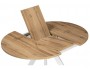 Трейси 90(120)х90х76 дуб вотан / белый Стол деревянный от производителя