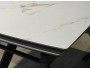 Стол DikLine UK120 Керамика Белый мрамор/подье черное/опоры  недорого