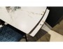 Стол DikLine UK120 Керамика Белый мрамор/подье черное/опоры  купить