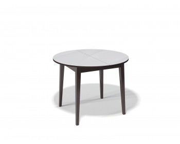 Обеденный стол KENNER 1000 М венге/стекло белое сатин