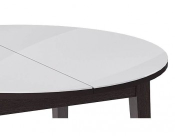 Обеденный стол KENNER 1000 С венге/стекло белое сатин