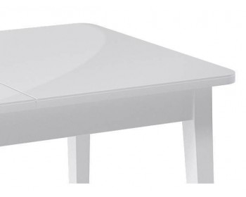 Обеденный стол KENNER 1100 М белый/стекло белое сатин