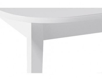 Обеденный стол KENNER 1200M белый/стекло белое сатин