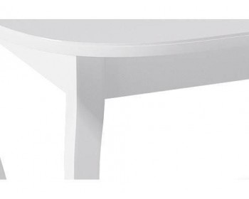 Обеденный стол KENNER 1300 С белый/стекло белое сатин