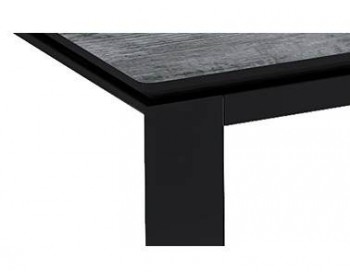 Обеденный стол KENNER LE1200 черный/сосна серая