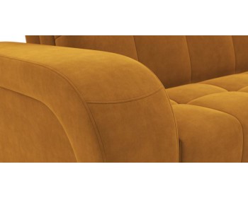 Диван угловой Брюссон NEXT 24 155 К-1 с оттоманкой мини 295 угловой Желтый