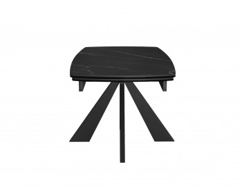 Кухонный стол DikLine SKU120 Керамика Черный мрамор/подье черное/опор