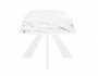 Стол DikLine SKU120 Керамика Белый мрамор/подье белое/опоры  недорого