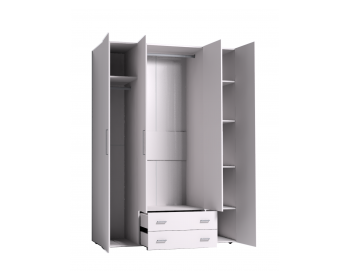 Шкаф для одежды и белья Монако 555, белый