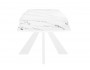 Стол DikLine SKU140 Керамика Белый мрамор/подье белое/опоры  недорого