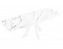 Стол DikLine SKU140 Керамика Белый мрамор/подье белое/опоры  купить