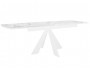 Стол DikLine SKU140 Керамика Белый мрамор/подье белое/опоры  распродажа