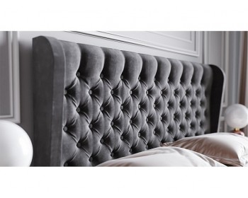 Кровать с подъемным механизмом Франческа 160х200, серый