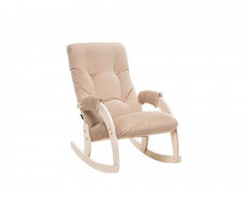 Кресло -качалка Модель 67 Дуб беленый, ткань V 18