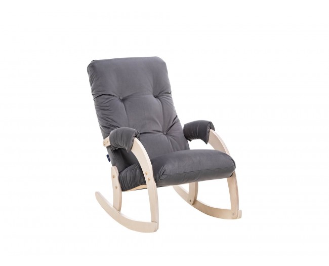 Кресло-качалка Модель 67 Дуб беленый, ткань V 32 фото