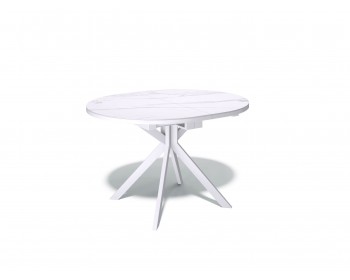 Обеденный стол KENNER DO1100 белый/керамика мрамор белый