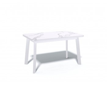 Стол KENNER AA1200 белый/керамика мрамор белый