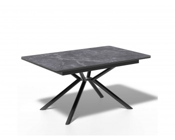 Обеденный стол KENNER DC1300 черный/керамика мрамор черный