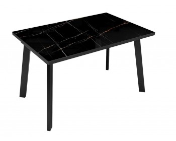 Обеденный стол DikLine HBS120 мрамор черный/опоры черные