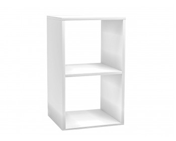 Распашной шкаф Агата М14 Стеллаж 2-х секционный Белый