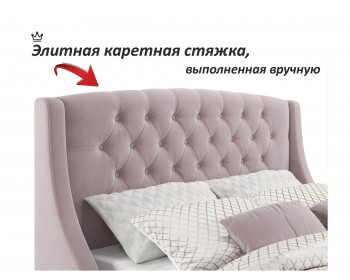 Мягкая кровать "Stefani" 1800 лиловая с подъемным механизмом с орт.матрасом PROMO B COCOS