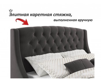 Мягкая кровать "Stefani" 1800 шоколад с подъемным механизмом с орт.матрасом АСТРА