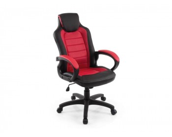 Кресло Kadis темно-красное / черное Компьютерное