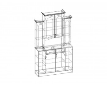 Комод Буфет Констанция 4-х створчатый (Мускат)