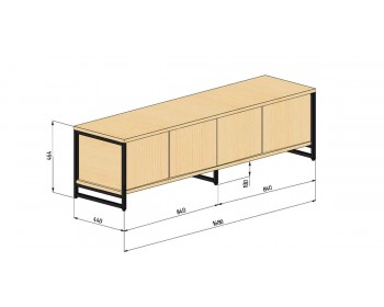 ТВ тумба Лукас 4Д v1
