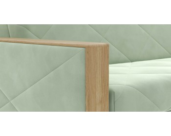 Диван прямой Токио  24 120 декор дуб каньон 154 прямой Ментоловый