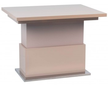 Журнальный столик -трансформер Левмар Slide G41/S95 капучино глянец/ опоры сат