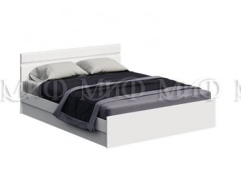 Нэнси New МДФ Кровать 160 с ПМ (Белый глянец)