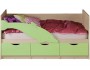 Детская  Дельфин-1 МДФ 80х160 (Розовый металлик, Крафт бе недорого