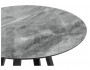 Норфолк 100 серый мрамор / черный Стол стеклянный фото